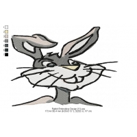 Rabbit Embroidery Design 11